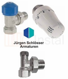 Robinet cu cap termostat Jürgen Schlösser Armaturen senzor tip lichid M 30 x 1,5 - Img 1