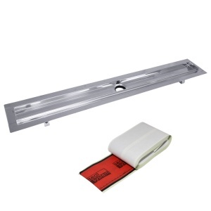 Canal dus TECEdrainline 1000 mm drept, cu flansa si banda de etansare Seal System