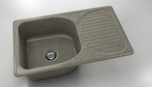 Chiuveta FAT cu blat dreapta/stanga 80 x 49 x 21 Granixit - Img 2