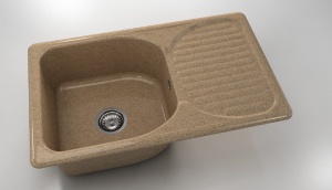 Chiuveta FAT cu blat dreapta/stanga 80 x 49 x 21 Granixit - Img 12