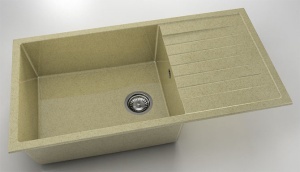 Chiuveta FAT cu blat stang/drept 95x49x21 Granixit - Img 8