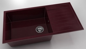 Chiuveta FAT cu blat stang/drept 95x49x21 Marmura compozita - Img 6