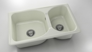 Chiuveta FAT cu doua cuve 80 X 49 X 21 Marmura compozita - Img 19