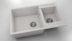 Chiuveta FAT cu doua cuve 80x49x21 Fatgranit - Img 8