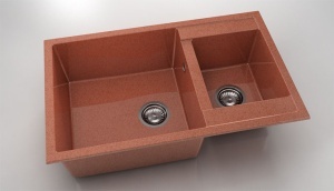 Chiuveta FAT cu doua cuve 80x49x21 Granixit - Img 40