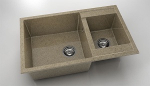 Chiuveta FAT cu doua cuve 80x49x21 Granixit - Img 50