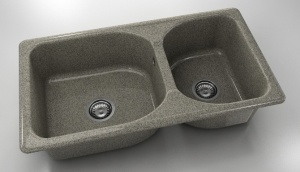 Chiuveta FAT cu doua cuve 90 X 49 X 21 Granixit - Img 2