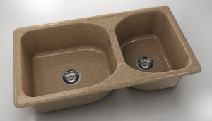 Chiuveta FAT cu doua cuve 90 X 49 X 21 Granixit - Img 12