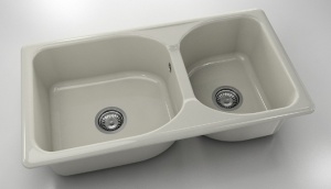 Chiuveta FAT cu doua cuve 90 X 49 X 21 Marmura compozita - Img 10