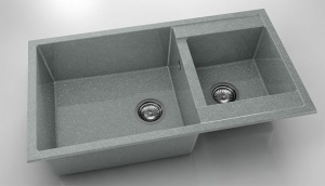 Chiuveta FAT cu doua cuve 90x49x21 Granixit - Img 36