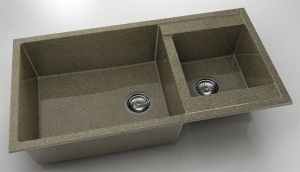 Chiuveta FAT cu doua cuve 95x49x21 Granixit - Img 30