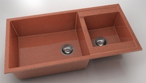 Chiuveta FAT cu doua cuve 95x49x21 Granixit - Img 40