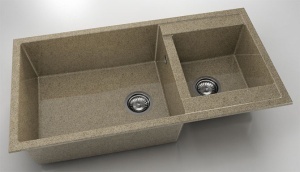 Chiuveta FAT cu doua cuve 95x49x21 Granixit - Img 50