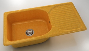 Chiuveta FAT cu blat dreapta/stanga 95 x 49 x 21 Granixit - Img 6