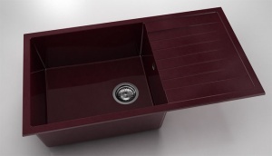 Chiuveta FAT cu blat stang/drept 90x49x21 Marmura compozita - Img 6