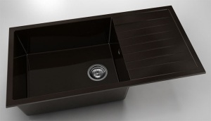 Chiuveta FAT cu blat stang/drept 95x49x21 Marmura compozita - Img 3