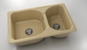 Chiuveta FAT cu doua cuve 80 X 49 X 21 Marmura compozita - Img 16