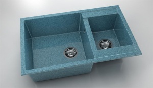 Chiuveta FAT cu doua cuve 80x49x21 Granixit - Img 17