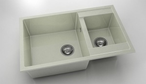 Chiuveta FAT cu doua cuve 80x49x21 Granixit - Img 47