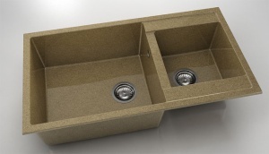 Chiuveta FAT cu doua cuve 90x49x21 Granixit - Img 27