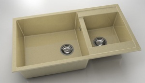 Chiuveta FAT cu doua cuve 90x49x21 Granixit - Img 39