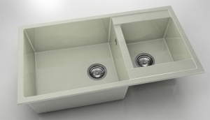 Chiuveta FAT cu doua cuve 90x49x21 Granixit - Img 45