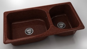 Chiuveta FAT cu doua cuve 95 X 49 X 2 Granixit - Img 3