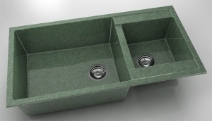 Chiuveta FAT cu doua cuve 95x49x21 Granixit - Img 17