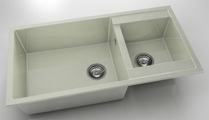 Chiuveta FAT cu doua cuve 95x49x21 Granixit - Img 47