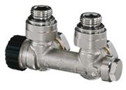 Robinet radiator coltar bitubular MULTILUX, 1/2"