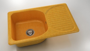 Chiuveta FAT cu blat dreapta/stanga 80 x 49 x 21 Granixit - Img 6