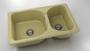 Chiuveta FAT cu doua cuve 80 X 49 X 21 Granixit - Img 8