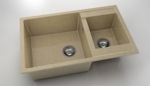 Chiuveta FAT cu doua cuve 80x49x21 Granixit - Img 14