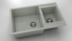 Chiuveta FAT cu doua cuve 80x49x21 Granixit - Img 44