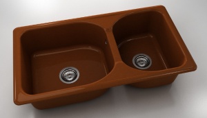 Chiuveta FAT cu doua cuve 90 X 49 X 21 Marmura compozita - Img 14