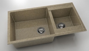 Chiuveta FAT cu doua cuve 90x49x21 Granixit - Img 48