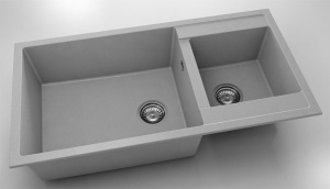 Chiuveta FAT cu doua cuve 95x49x21 Fatgranit - Img 3