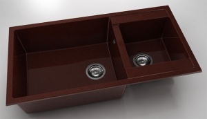 Chiuveta FAT cu doua cuve 95x49x21 Granixit - Img 4