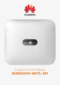 Invertor 6 kW hibrid trifazat Huawei, Wlan, 4G
