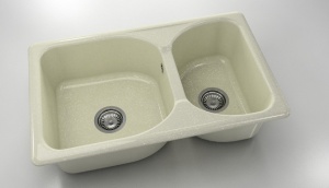 Chiuveta FAT cu doua cuve 80 X 49 X 21 Granixit - Img 45