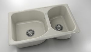 Chiuveta FAT cu doua cuve 80 X 49 X 21 Marmura compozita - Img 10