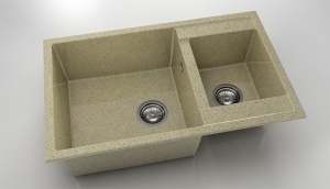 Chiuveta FAT cu doua cuve 80x49x21 Granixit - Img 31