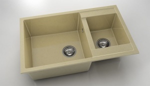 Chiuveta FAT cu doua cuve 80x49x21 Granixit - Img 41
