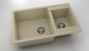 Chiuveta FAT cu doua cuve 80x49x21 Granixit - Img 51
