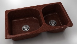 Chiuveta FAT cu doua cuve 90 X 49 X 21 Granixit - Img 3