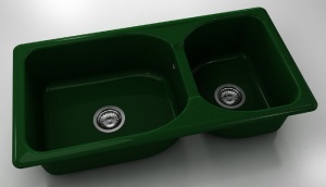 Chiuveta FAT cu doua cuve 95 X 49 X 2 Marmura compozita - Img 12