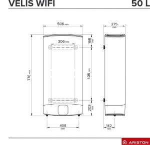 Boiler electric Ariston VELIS WiFi 100 EU - Img 4