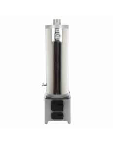 Boiler pe lemne inox 70 L cu focar cu usi din tabla economic FM