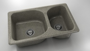 Chiuveta FAT cu doua cuve 80 X 49 X 21 Granixit - Img 2