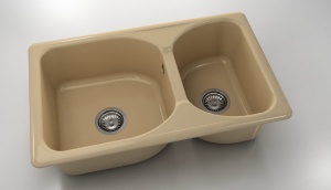 Chiuveta FAT cu doua cuve 80 X 49 X 21 Marmura compozita - Img 17
